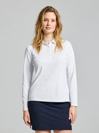 WS TECH PIQUE POLO LS - Fehér