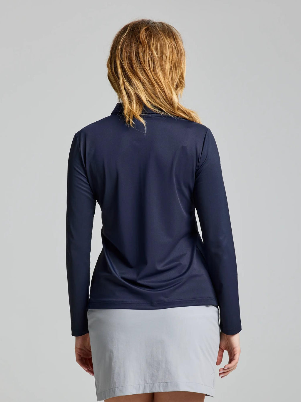 WS TECH PIQUE POLO LS - Navy