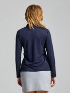 WS TECH PIQUE POLO LS - Navy