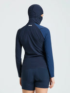 OD WS TECH HOODED T-SHIRT - Navy