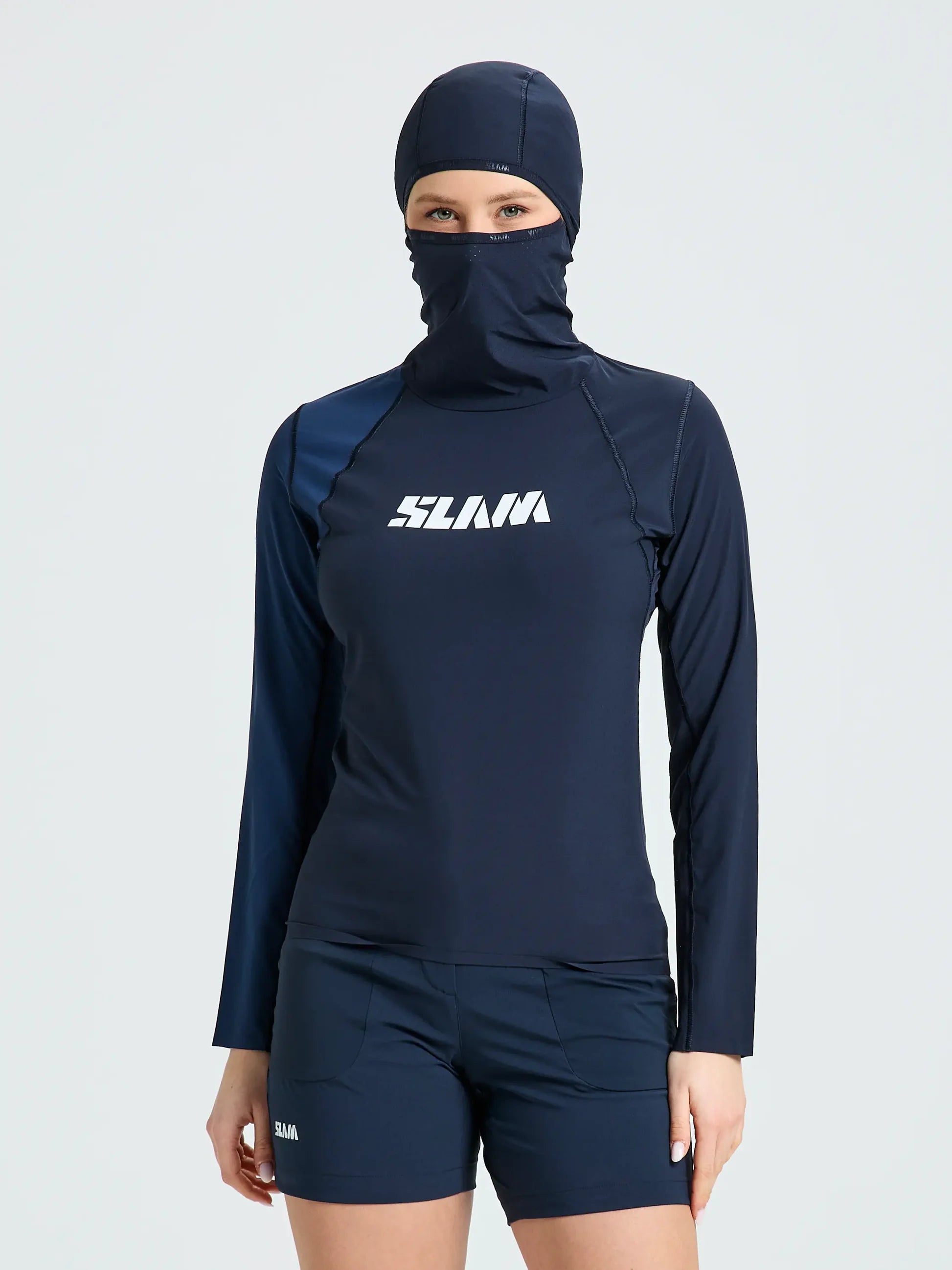 OD WS TECH HOODED T-SHIRT - Navy