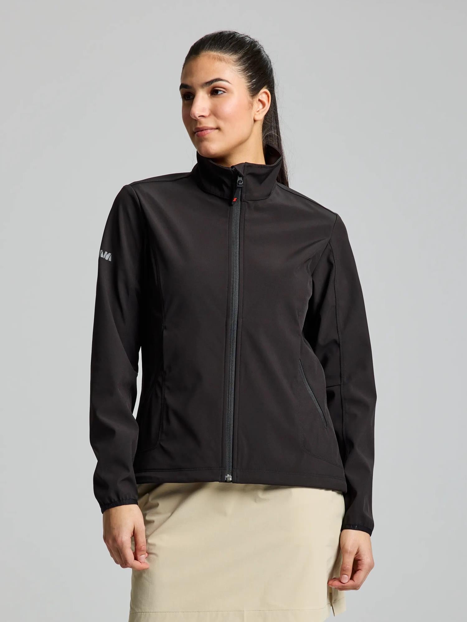 ACT WS SOFTSHELL JACKET - Fekete