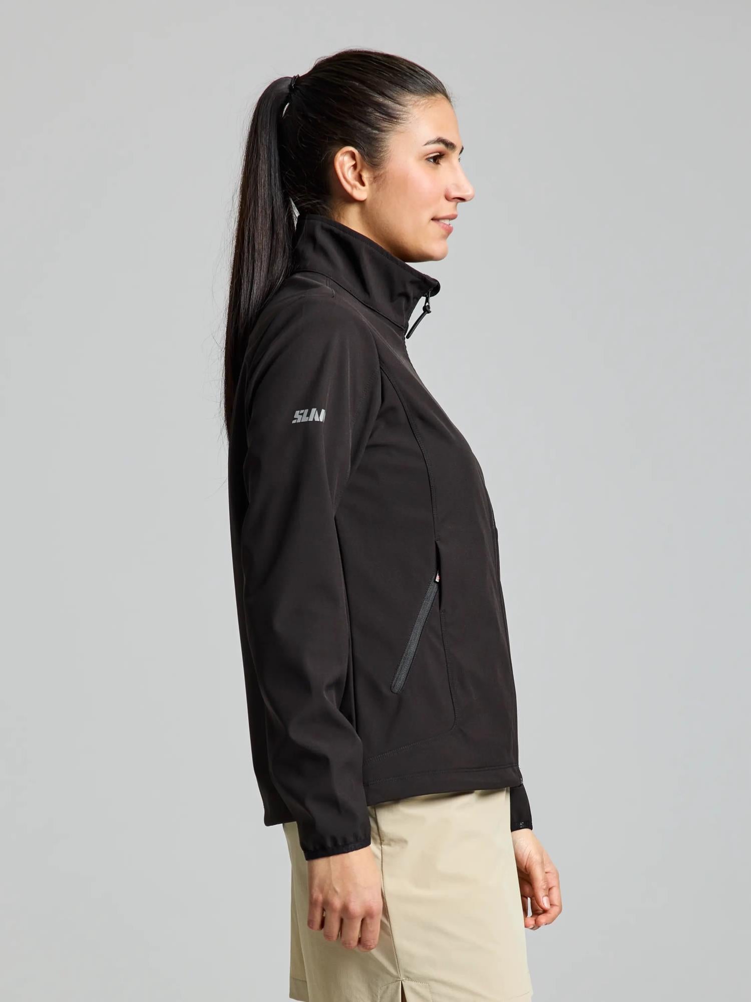 ACT WS SOFTSHELL JACKET - Fekete