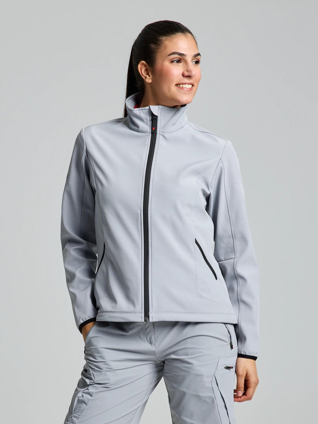 ACT WS SOFTSHELL JACKET - Aluminium