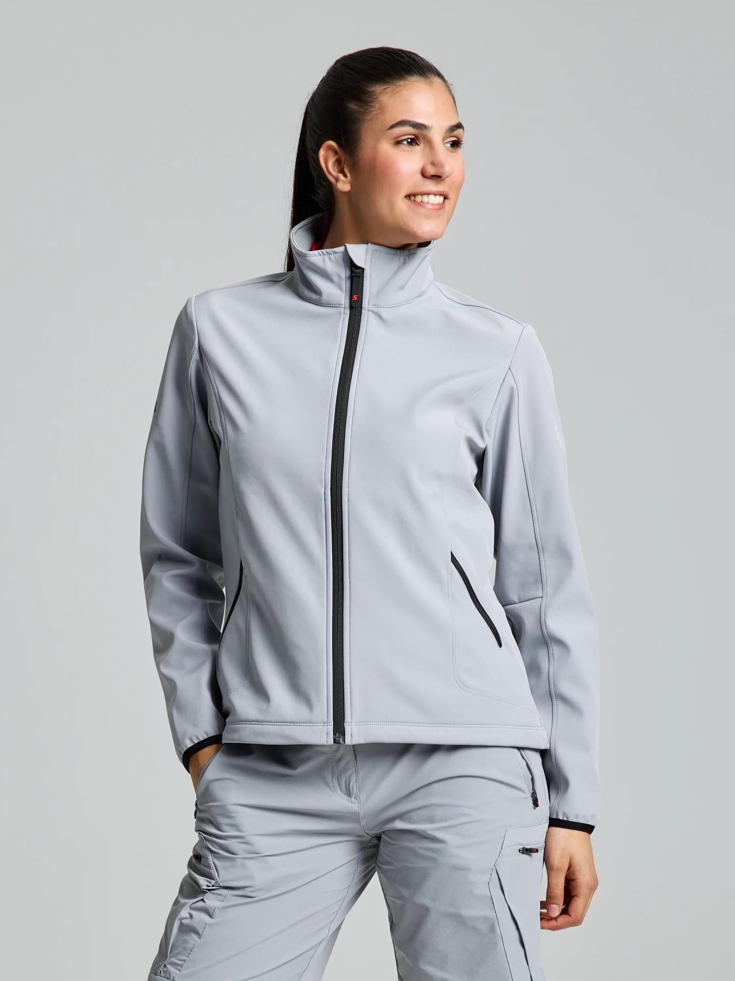 ACT WS SOFTSHELL JACKET - Aluminium