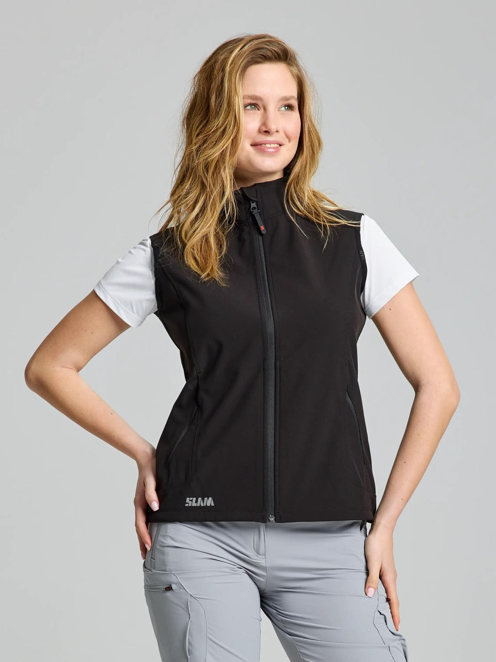 ACT WS SOFTSHELL VEST - Fekete