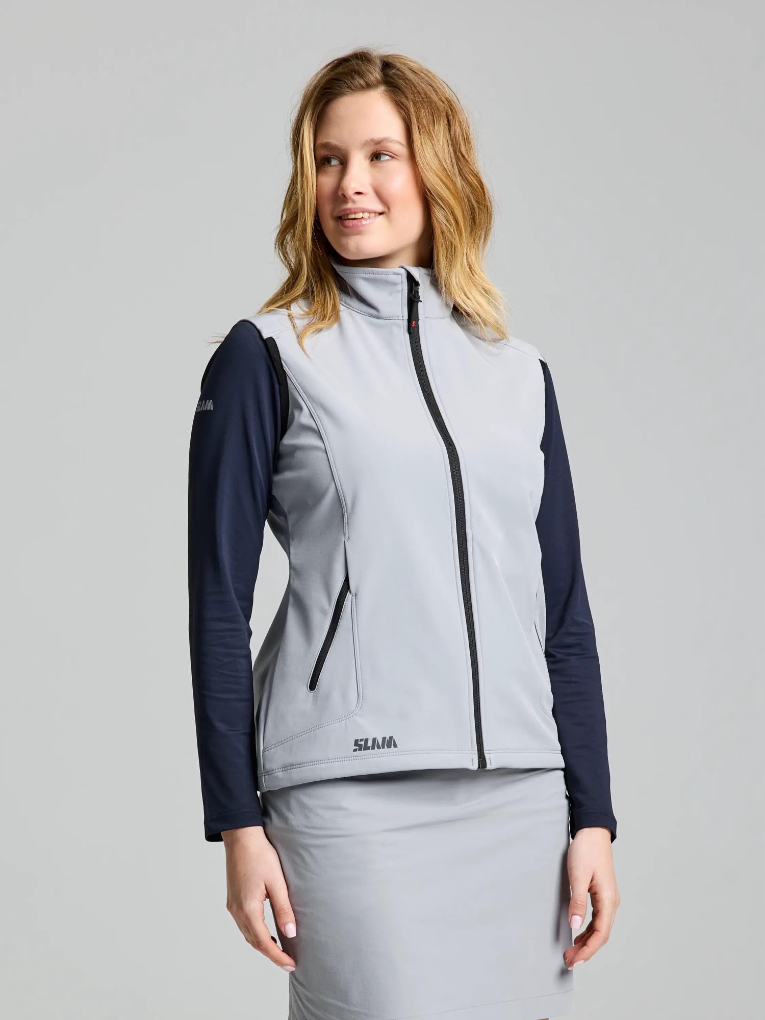 ACT WS SOFTSHELL VEST - Aluminium