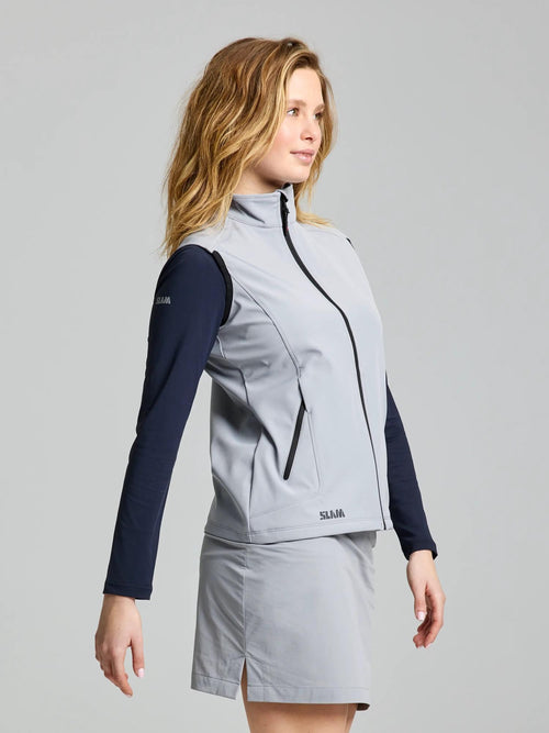ACT WS SOFTSHELL VEST - Aluminium